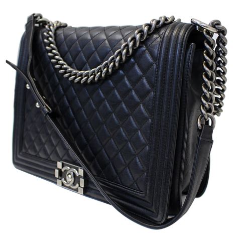 chanel flap bag or boy bag|chanel black boyfriend bag.